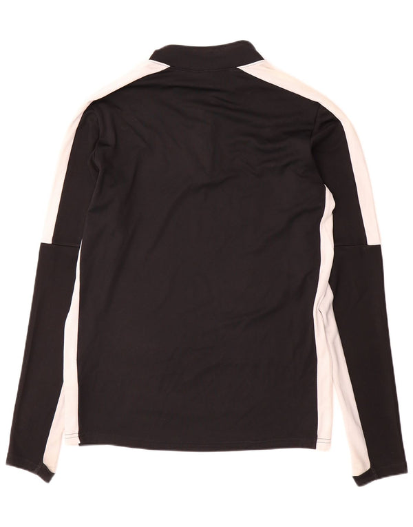 Nike Herre Dri Fit Zip Neck Top Langærmet Lille Sort Colourblock
