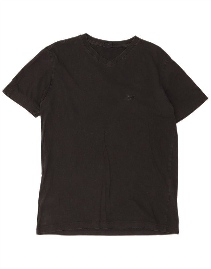 HUGO BOSS Herre T-Shirt Top Lille Sort Bomuld