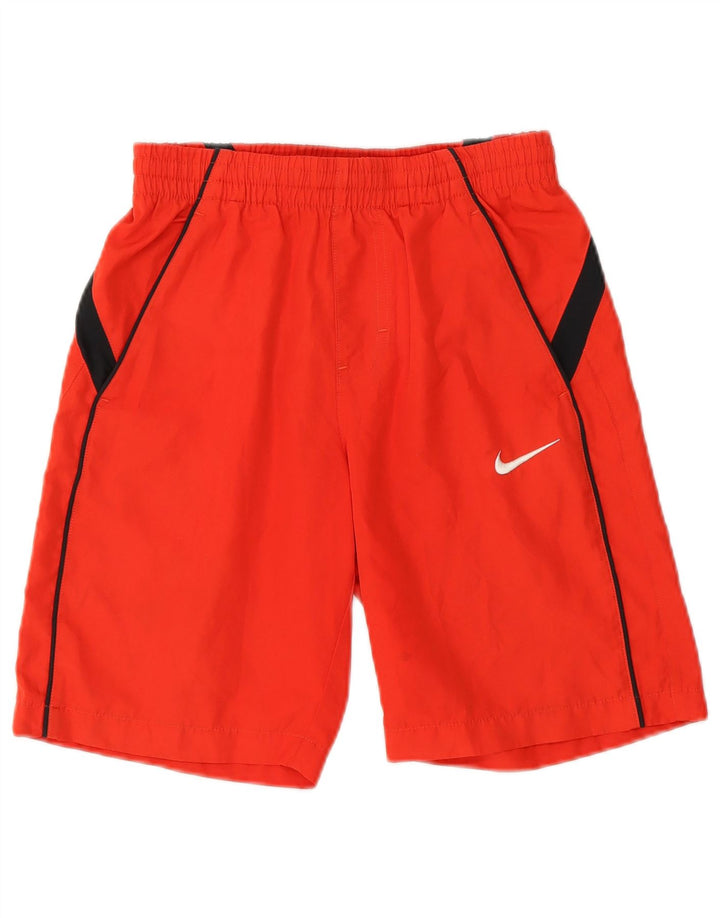 NIKE Sportsshorts til drenge 8-9 år Small Red Colourblock Polyester