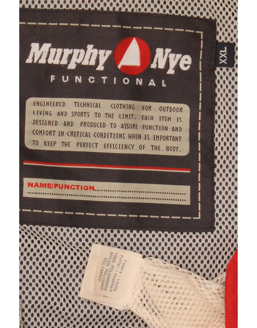 Murphy & Nye Regnjakke til mænd UK 44 2XL Marineblå polyamid