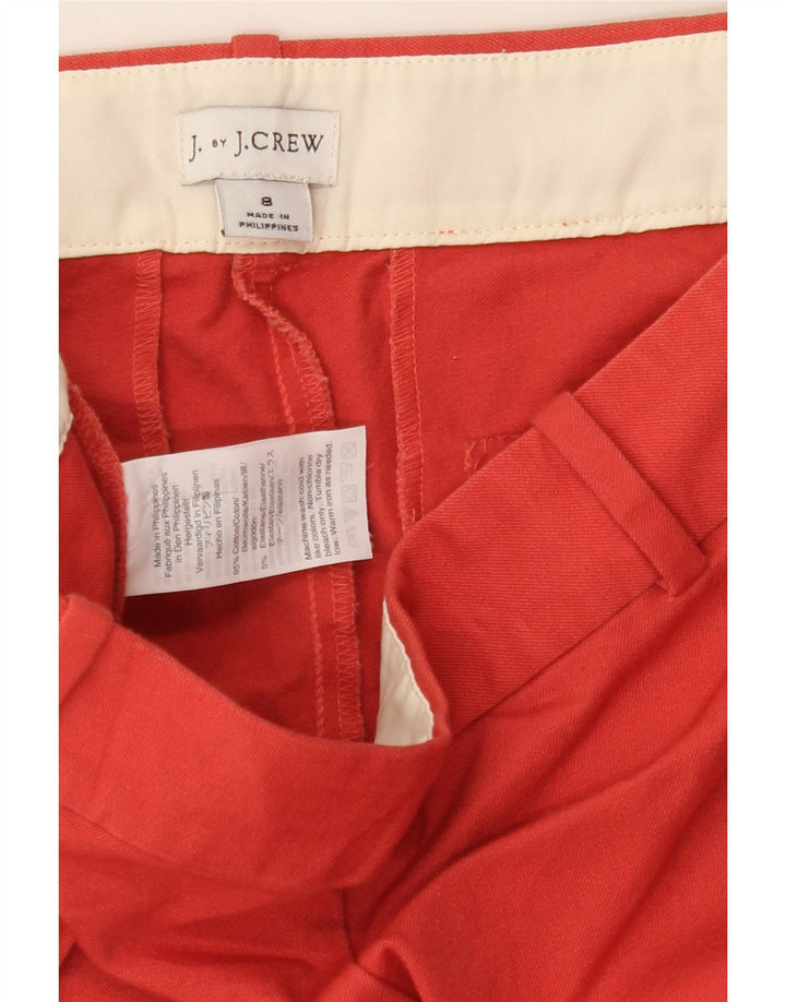 J. CREW Womens Slim Chino Trousers US 8 Medium W32 L25 Red Cotton Vintage J. Crew and Second-Hand J. Crew from Messina Hembry 