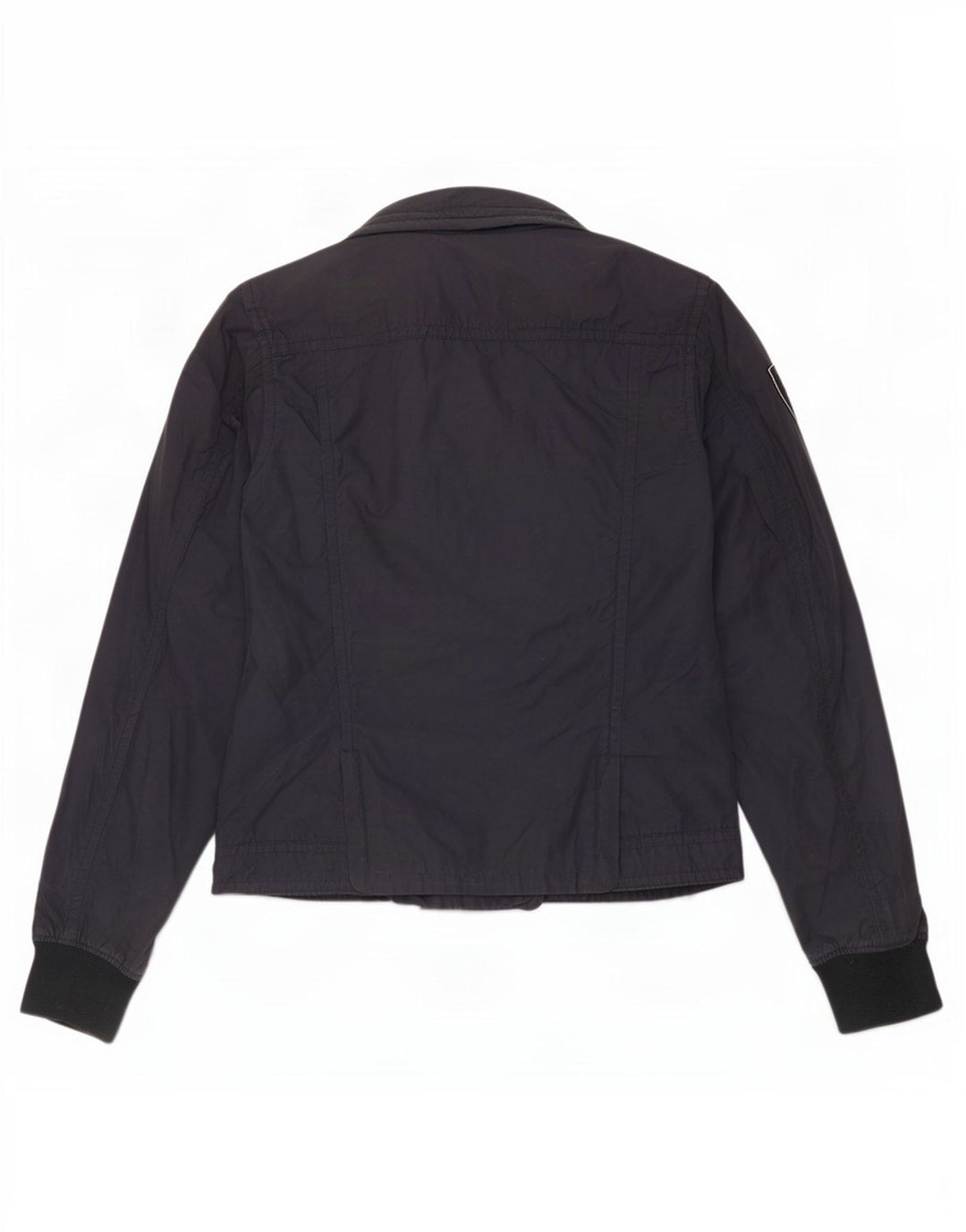 Playlife Womens Bomber Jacket UK 16 Large Navy Blue Cotton