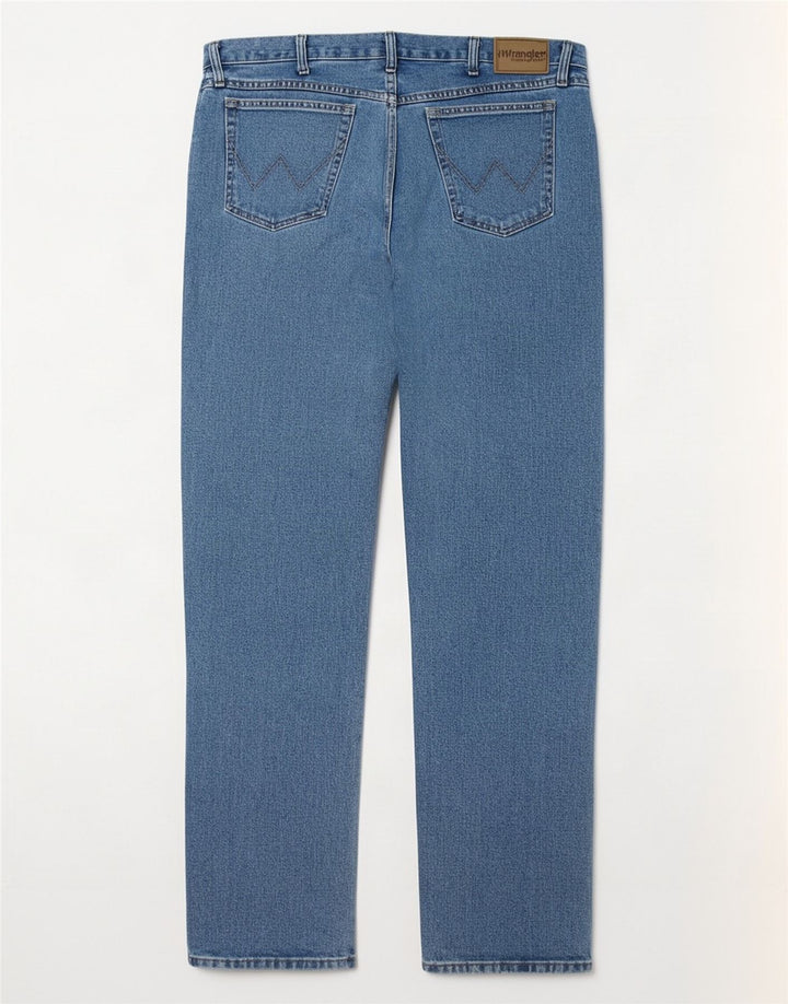 Wrangler Straight Jeans til mænd W36 L36 blå bomuld