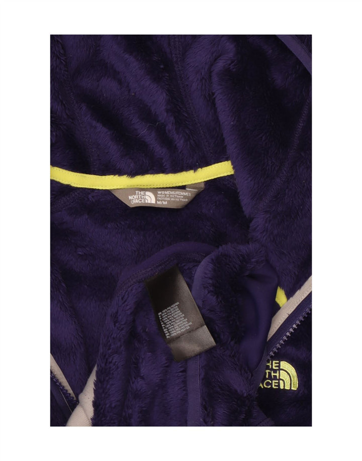 The North Face Fleecejakke med hætte til kvinder UK 14 Medium Lilla Polyester