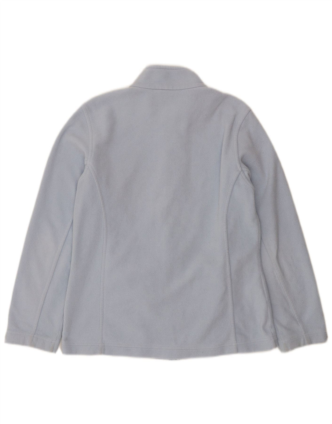 Marks & Spencer Dame Oversized Fleecejakke UK 10 Small Blue Polyester