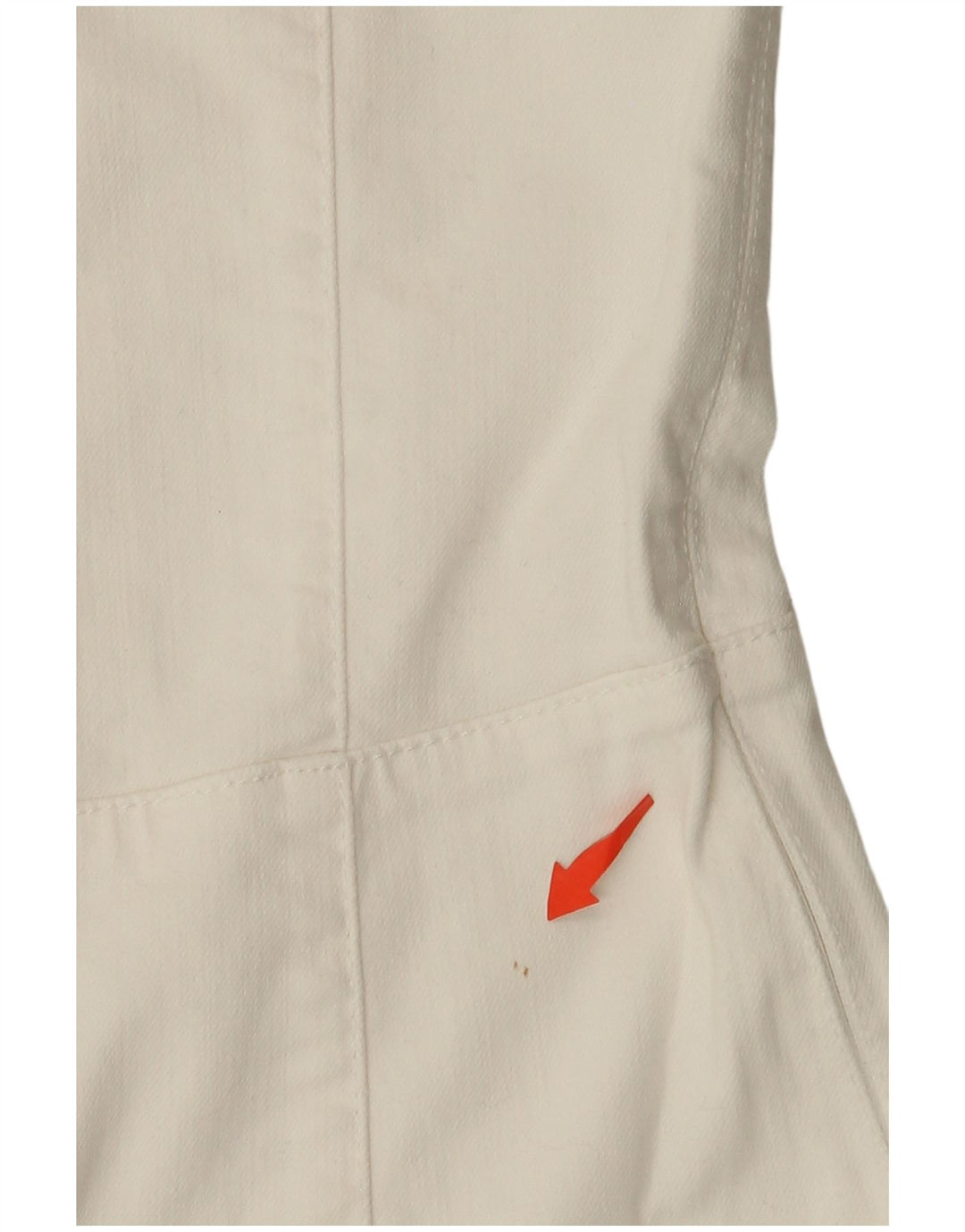 GUESS Dame Denim Stropløs Playsuit UK 6 XS Hvid