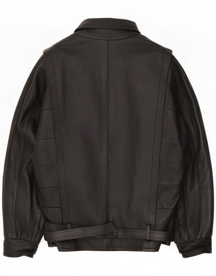 Vintage læderjakke til mænd UK 40 Large Black