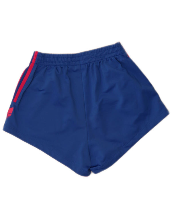 Adidas Womens Graphic Loose Fit Sports Shorts UK 8 XS Blue Sports