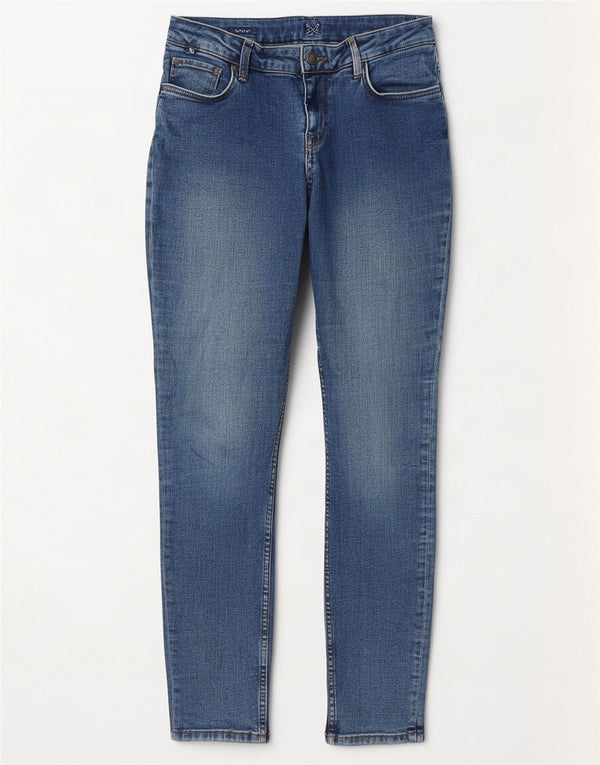 Besætningstøj Dame Skinny Jeans UK 12 Medium W28 L30 Blå Bomuld