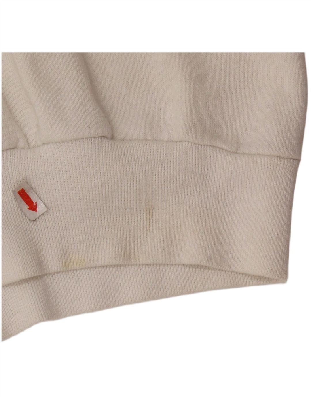 TULTEX Dame Grafisk Sweatshirt Jumper UK 16 Stor Hvid Bomuld