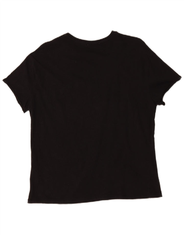 Zara Dame Trafaluc Grafisk T-Shirt Top Medium Sort