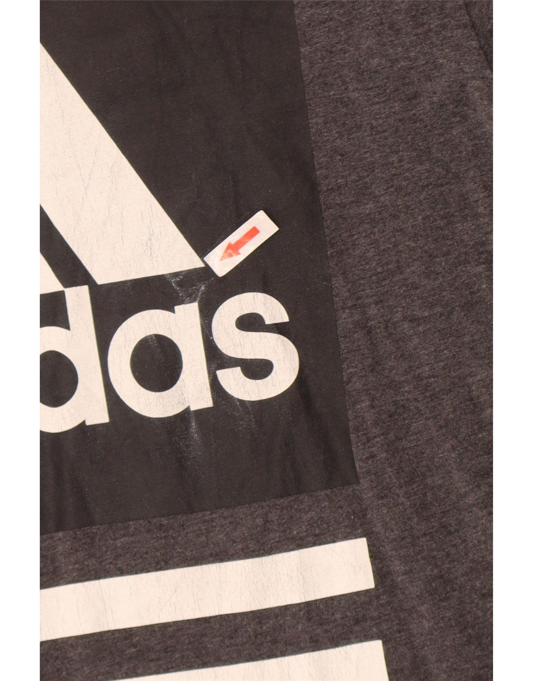 Adidas Herre grafisk T-shirt Top Medium Grey Flecked Bomuld