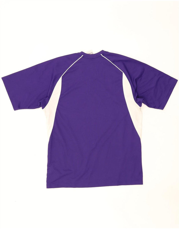 Adidas Herre T-Shirt Top Lille Lilla Colourblock Polyester