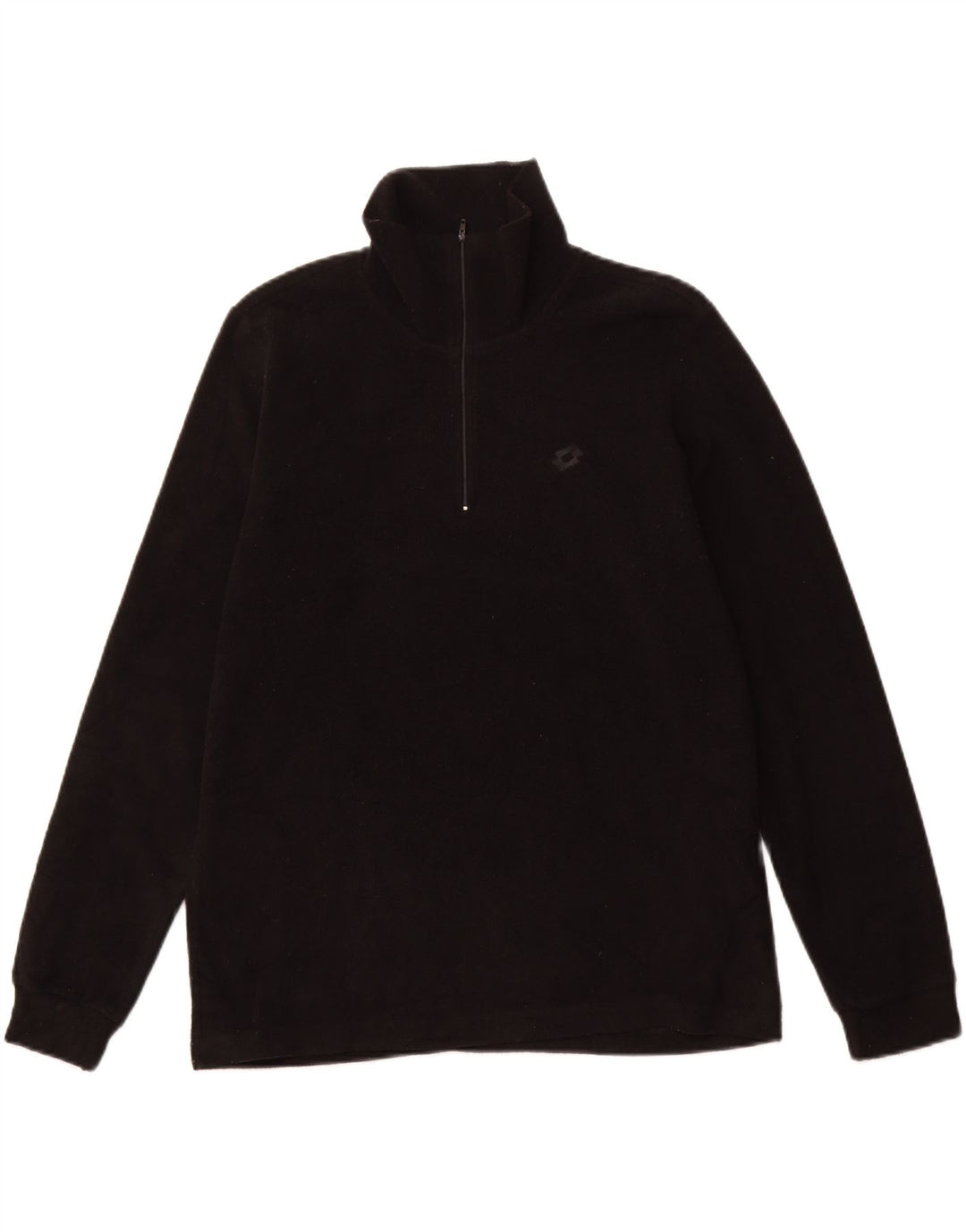 LOTTO Herre lynlås hals fleece jumper stor sort polyester