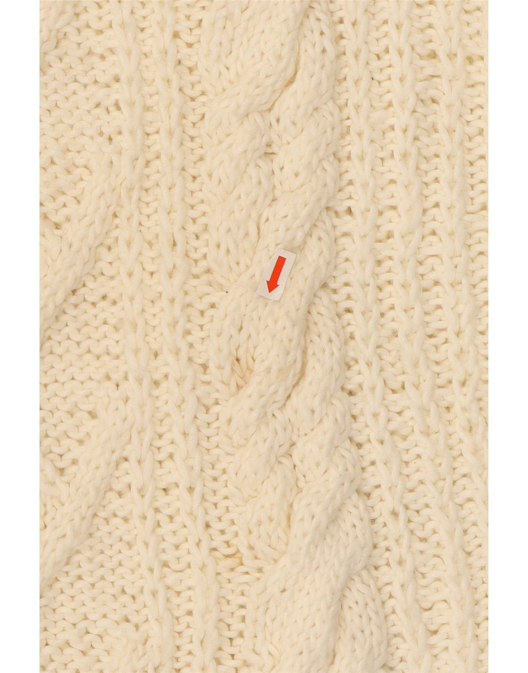 VINTAGE Dame Turtle Neck Sweater UK 16 Large Off White