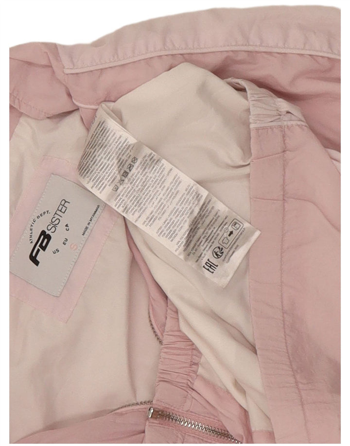 FB Sister Dame Grafisk Oversized regnjakke UK 10 Small Pink Colourblock