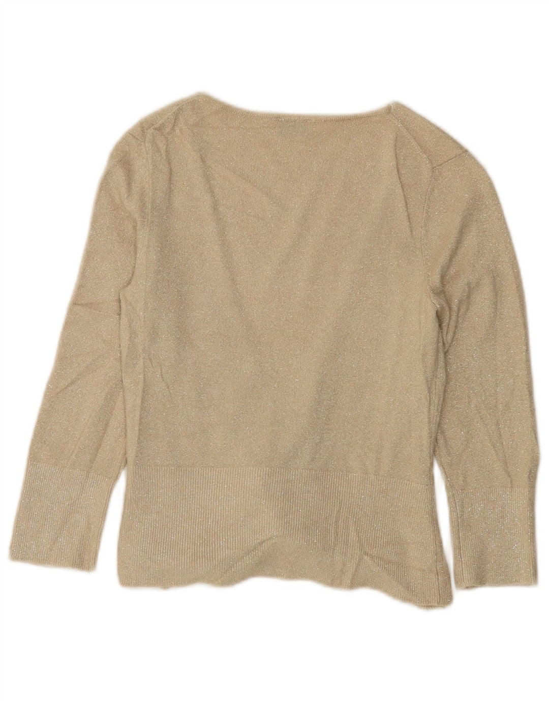 Oasis Womens Open Cardigan Sweater UK 10 Small Beige Viscose