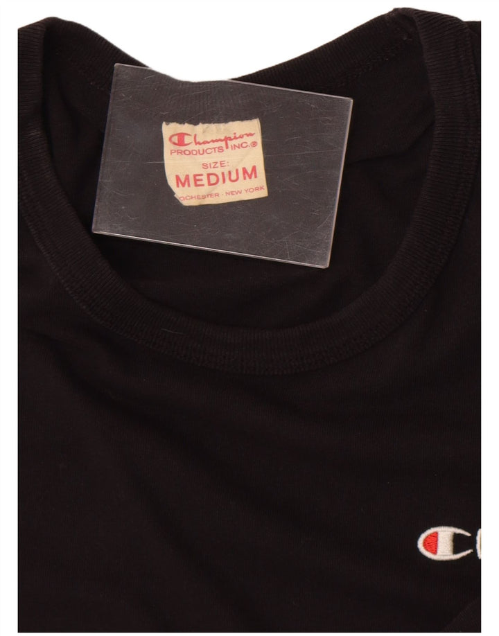 Champion Herre T-Shirt Top Medium Sort