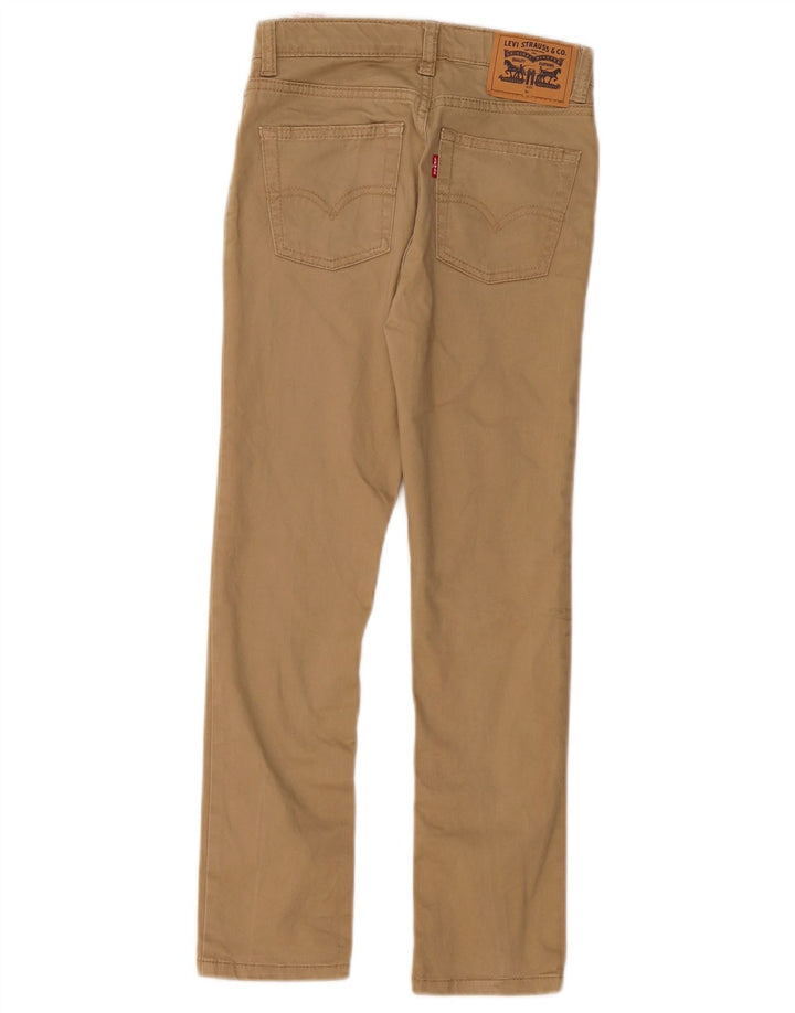LEVI'S Boys 510 Skinny Casual Bukser 7-8 år W24 L23 Beige Bomuld
