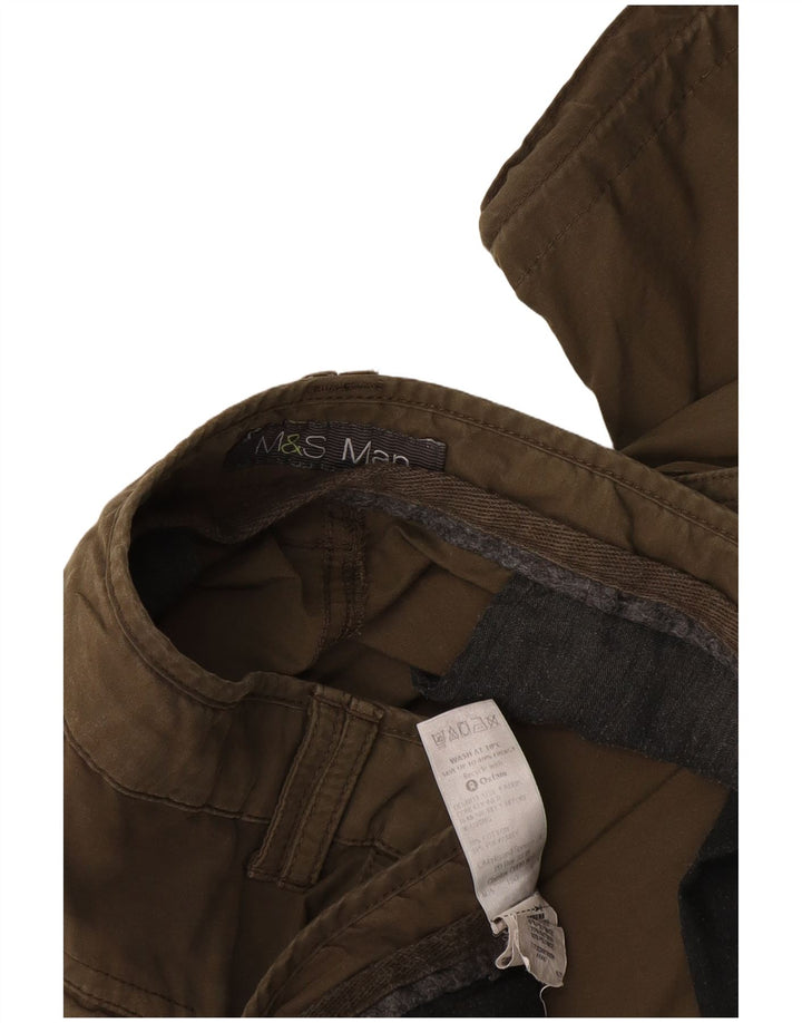 Marks & Spencer Herre Cargo Shorts W38 XL Khaki Bomuld