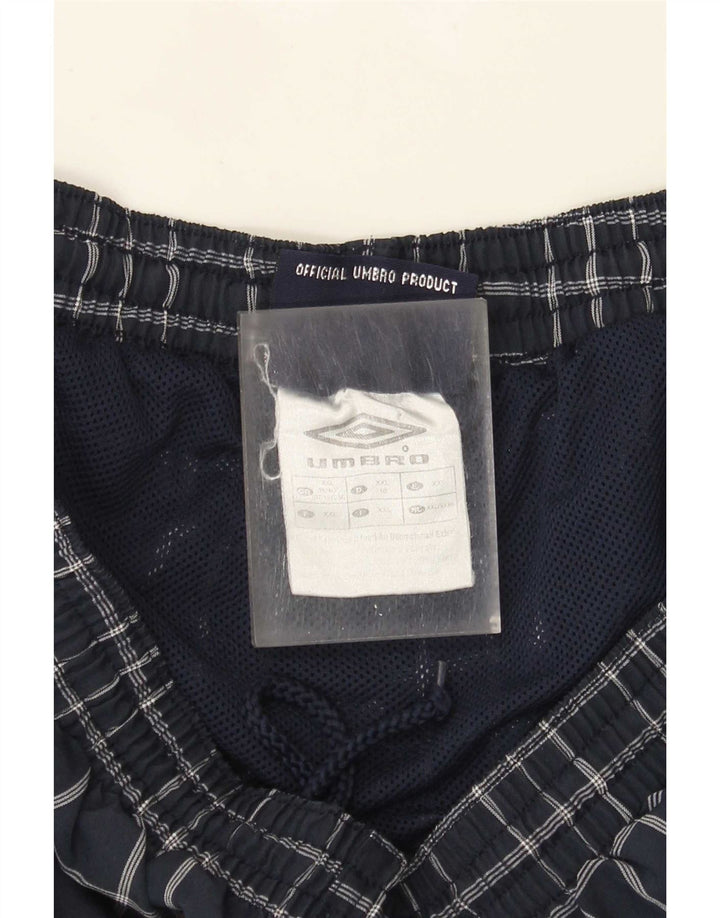 Umbro Badeshorts til mænd 2XL Marineblå Ternet polyester