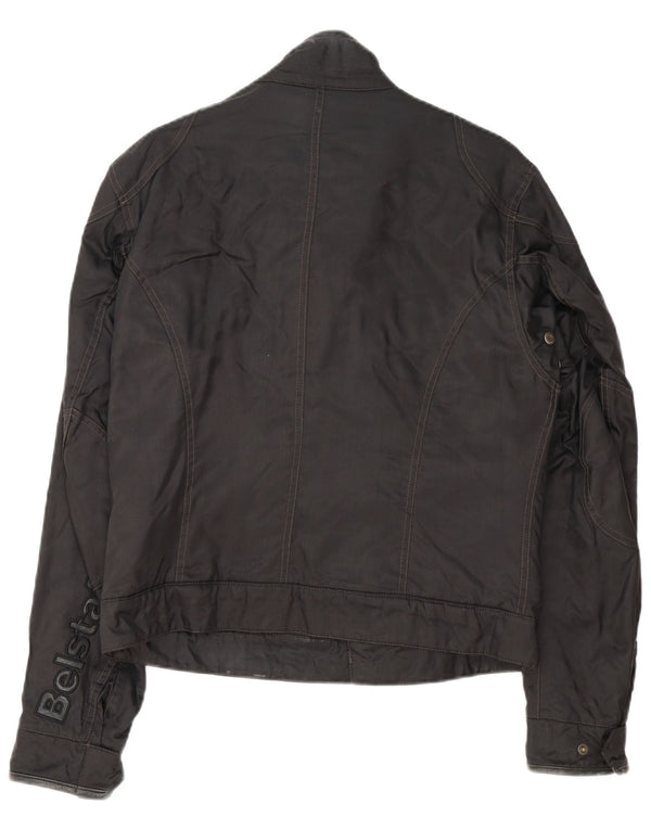 Belstaff Herre Graphic Racer Jacket UK 38 Medium Sort Nylon