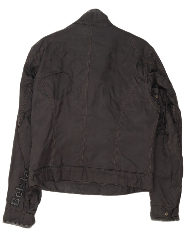 Belstaff Herre Graphic Racer Jacket UK 38 Medium Sort Nylon