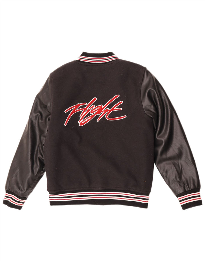 Jordan drenge grafisk varsity jakke 12-13 år stor sort farveblok