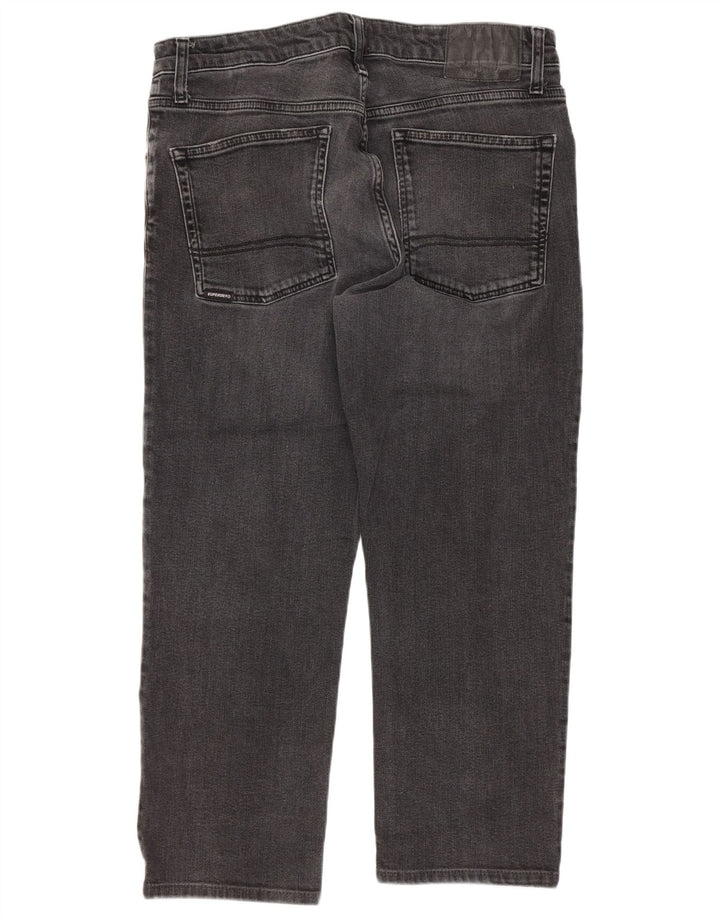 Superdry herre cropped jeans W34 L24 sort bomuld
