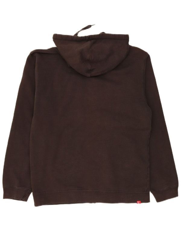 Vans Herre grafisk hættetrøje Sweater med lynlås Large Grå Colourblock Bomuld