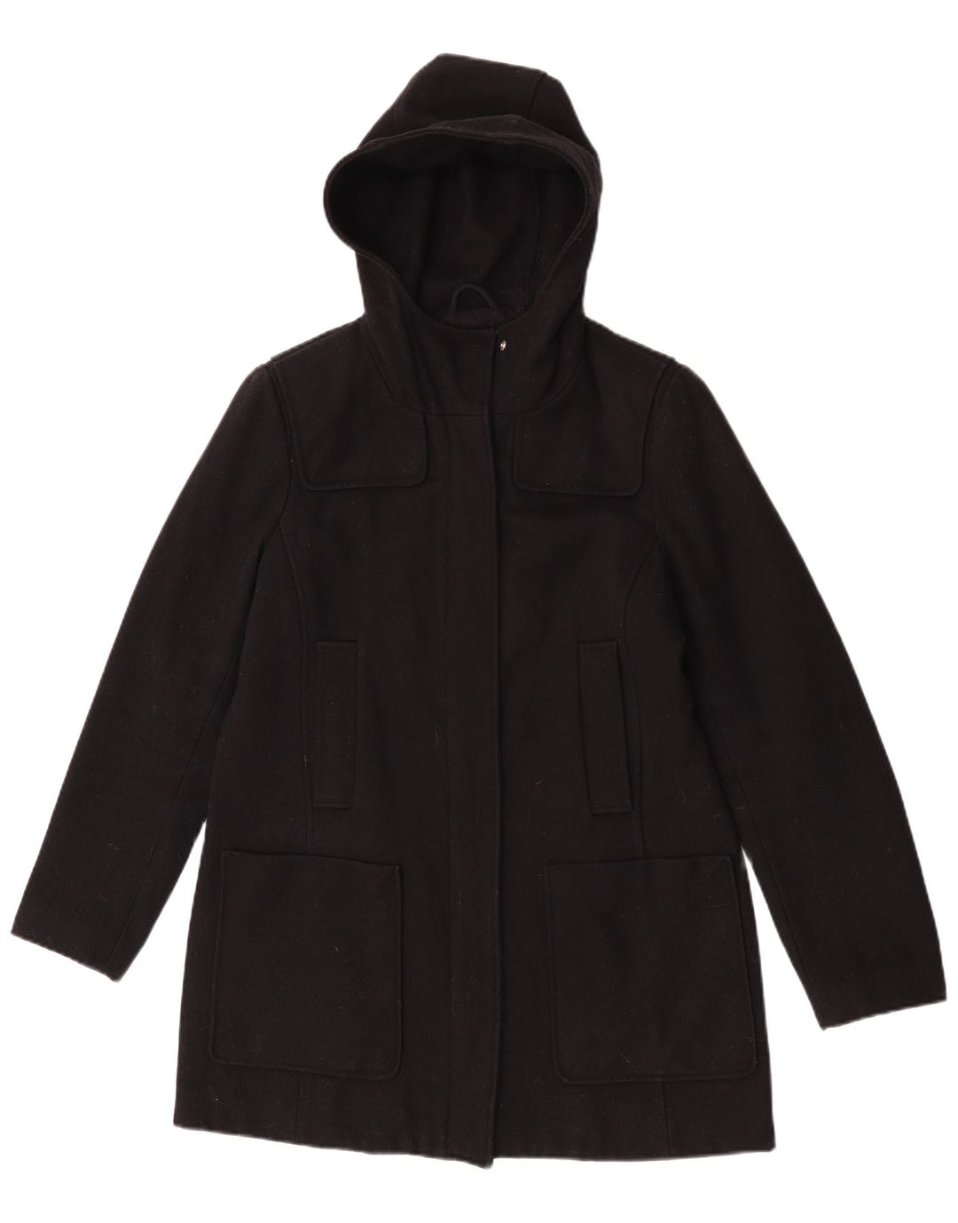 Michael Kors Dame Hooded Parka Jacket UK 14 Medium Sort Uld