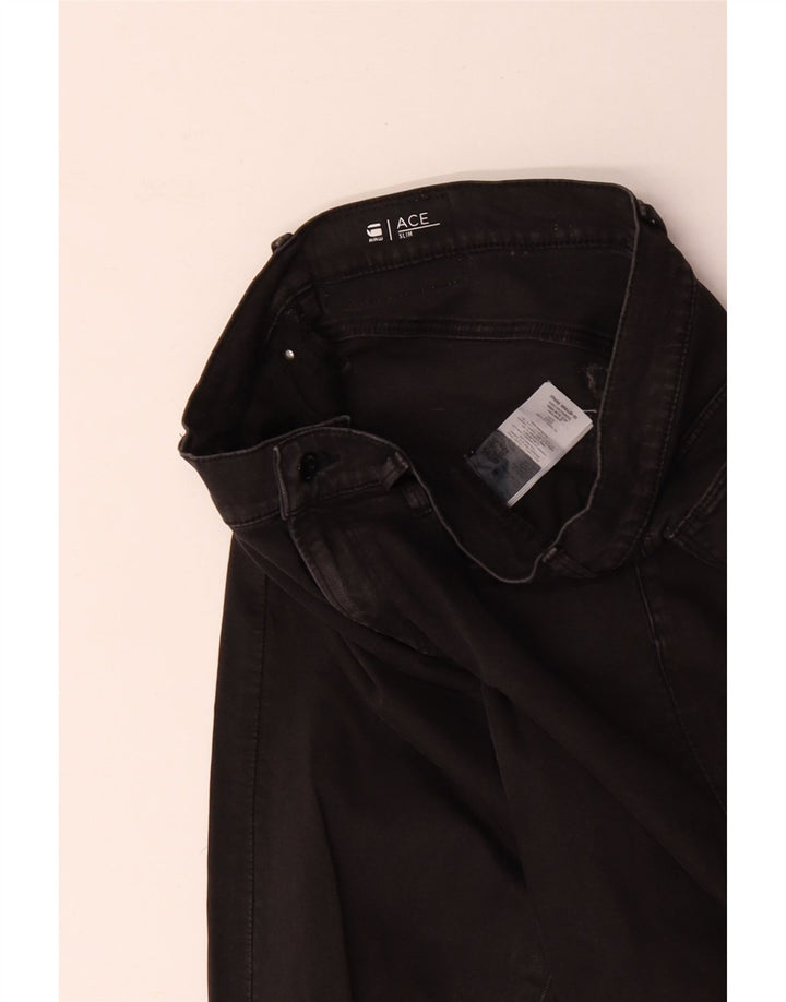 G-Star Womens Ace Slim Jeans W30 L30 Sort bomuld