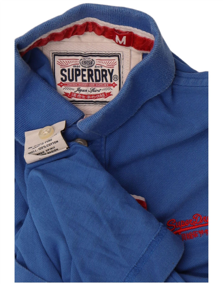 Superdry Rugby poloshirt til mænd Medium blå bomuld