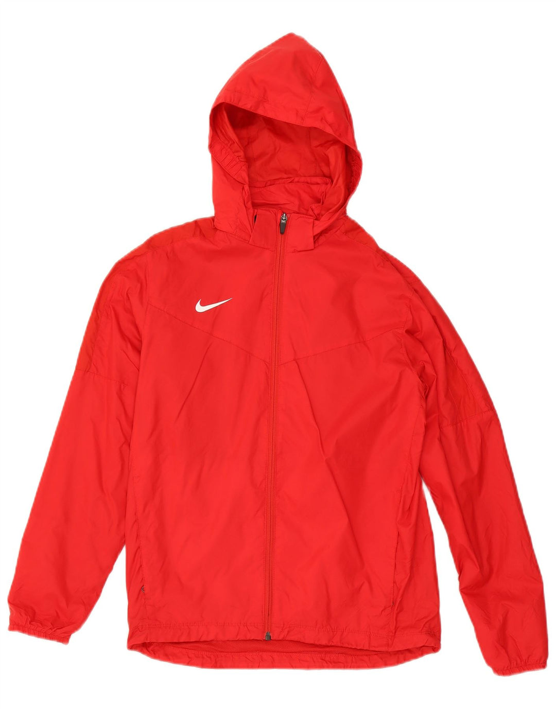 Nike Regnjakke med hætte til drenge 12-13 år Stor rød nylon