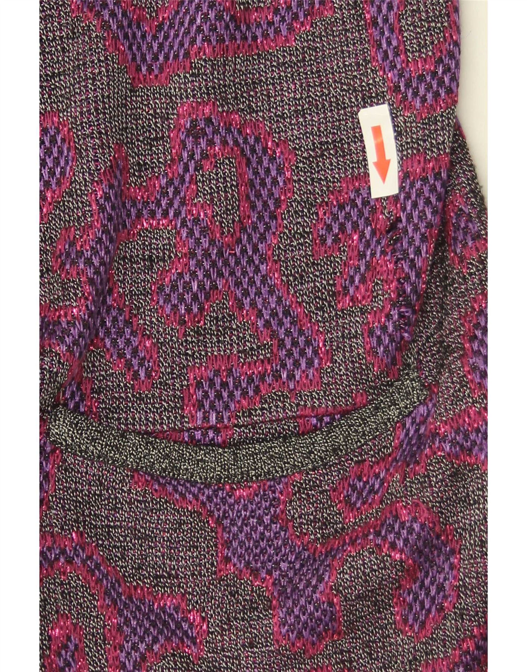 Di Bari kvinders abstrakt mønster cardigan sweater IT 40 Lille lilla