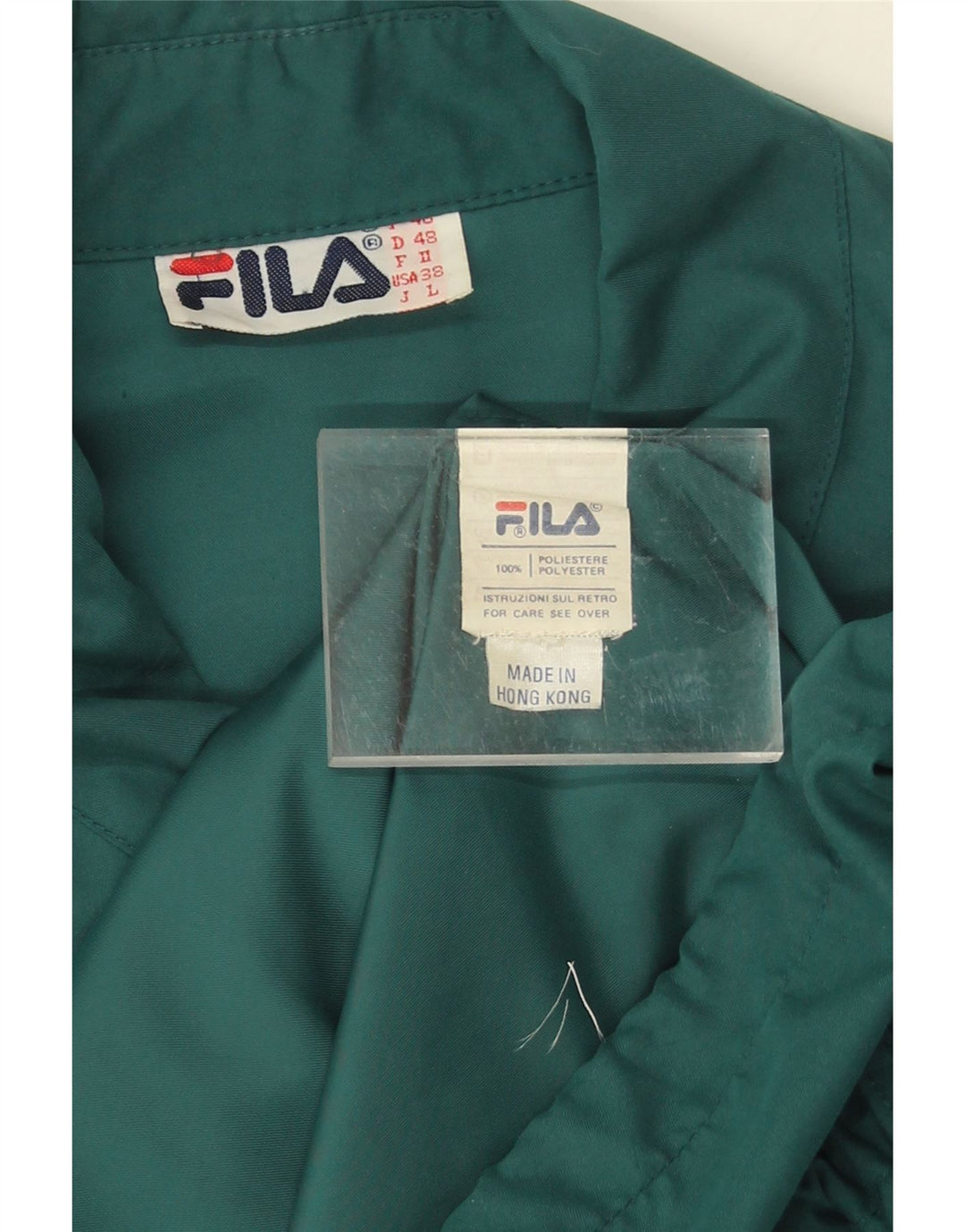 Fila Herre Loose Fit Utility Jacket IT 48 Medium Green Polyester