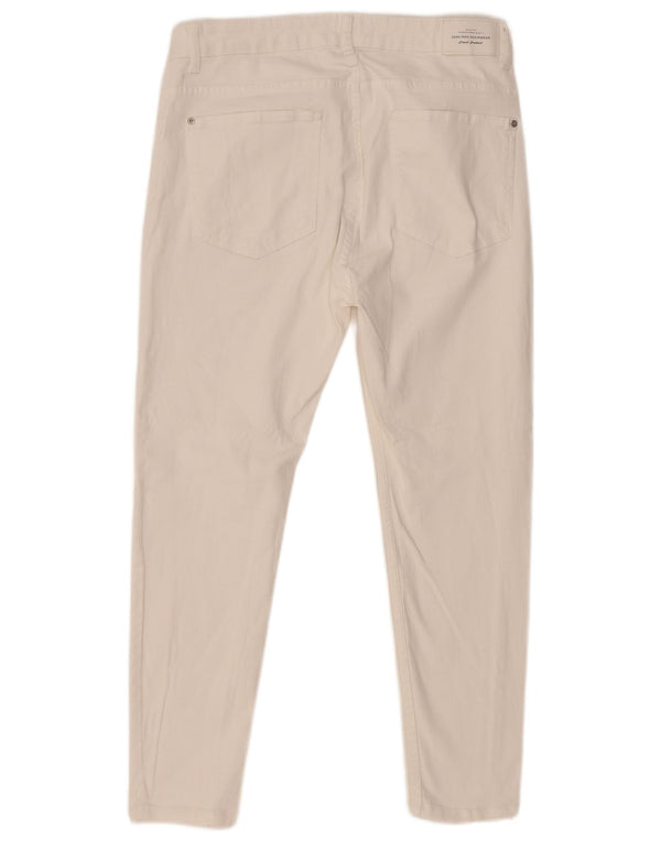 Zara Dame Distressed Skinny Jeans EU 46 XL W36 L27 Hvid