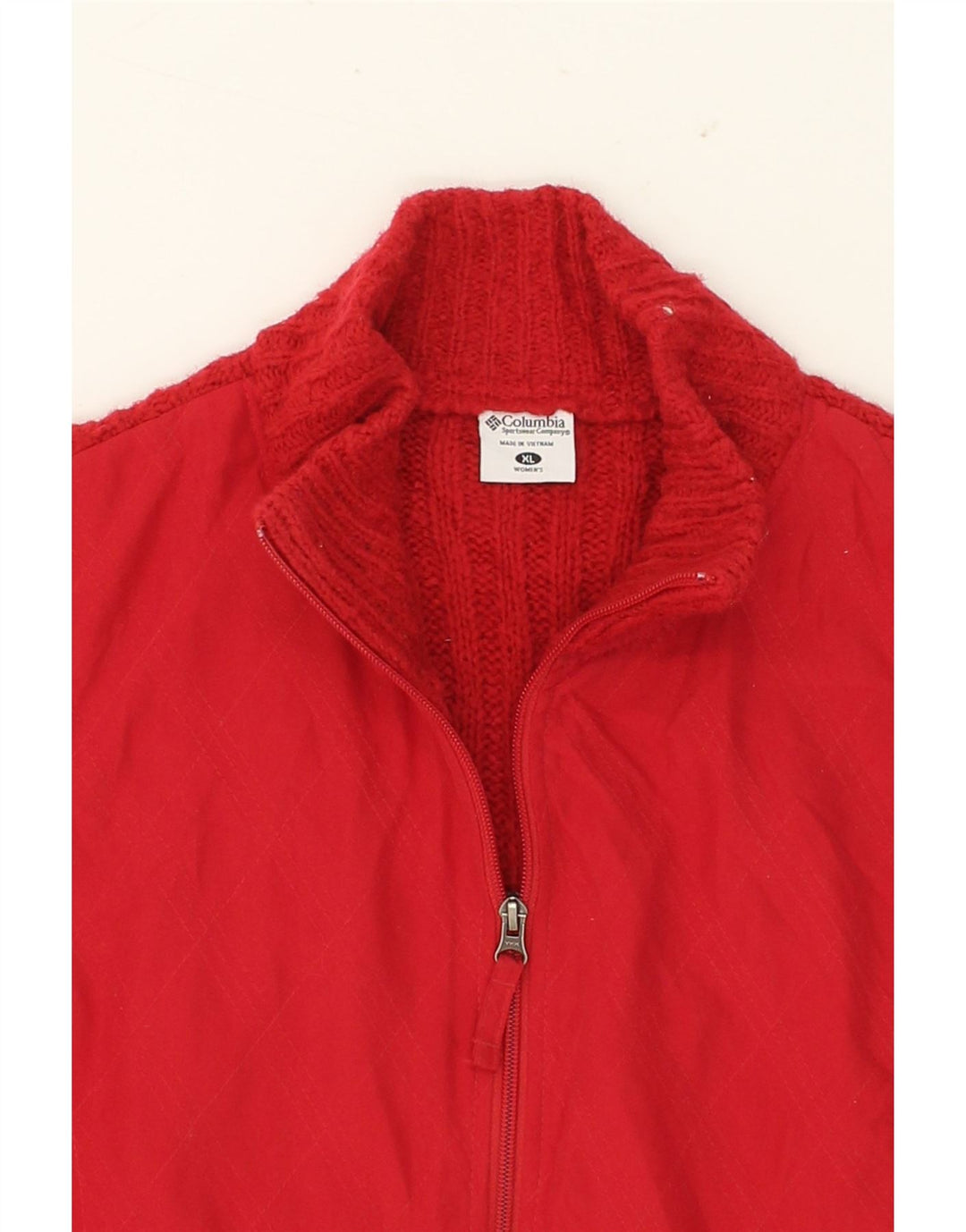 COLUMBIA Womens Gilet UK 18 XL Red Polyester Vintage Columbia and Second-Hand Columbia from Messina Hembry 