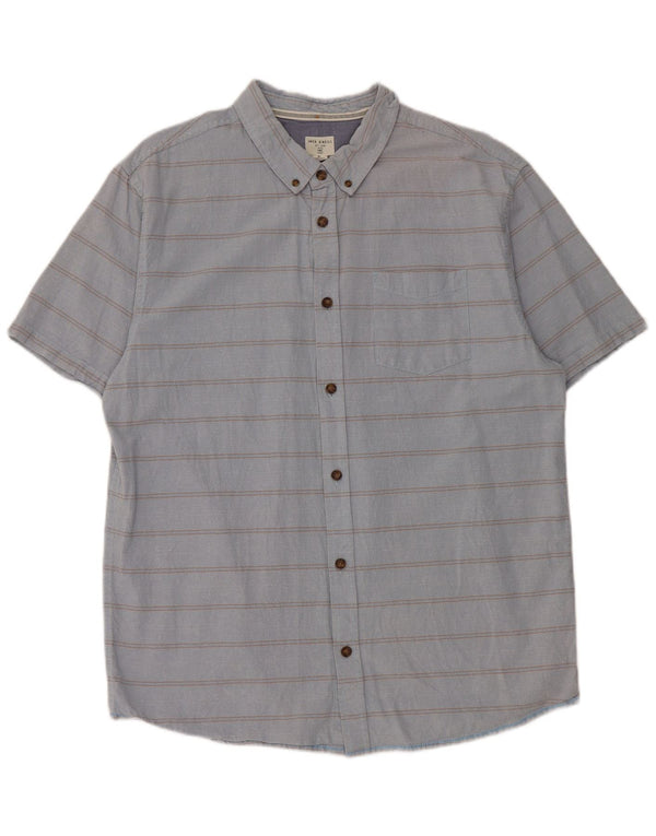 O'Neill Kortærmet Herreskjorte XL Blå Stribet