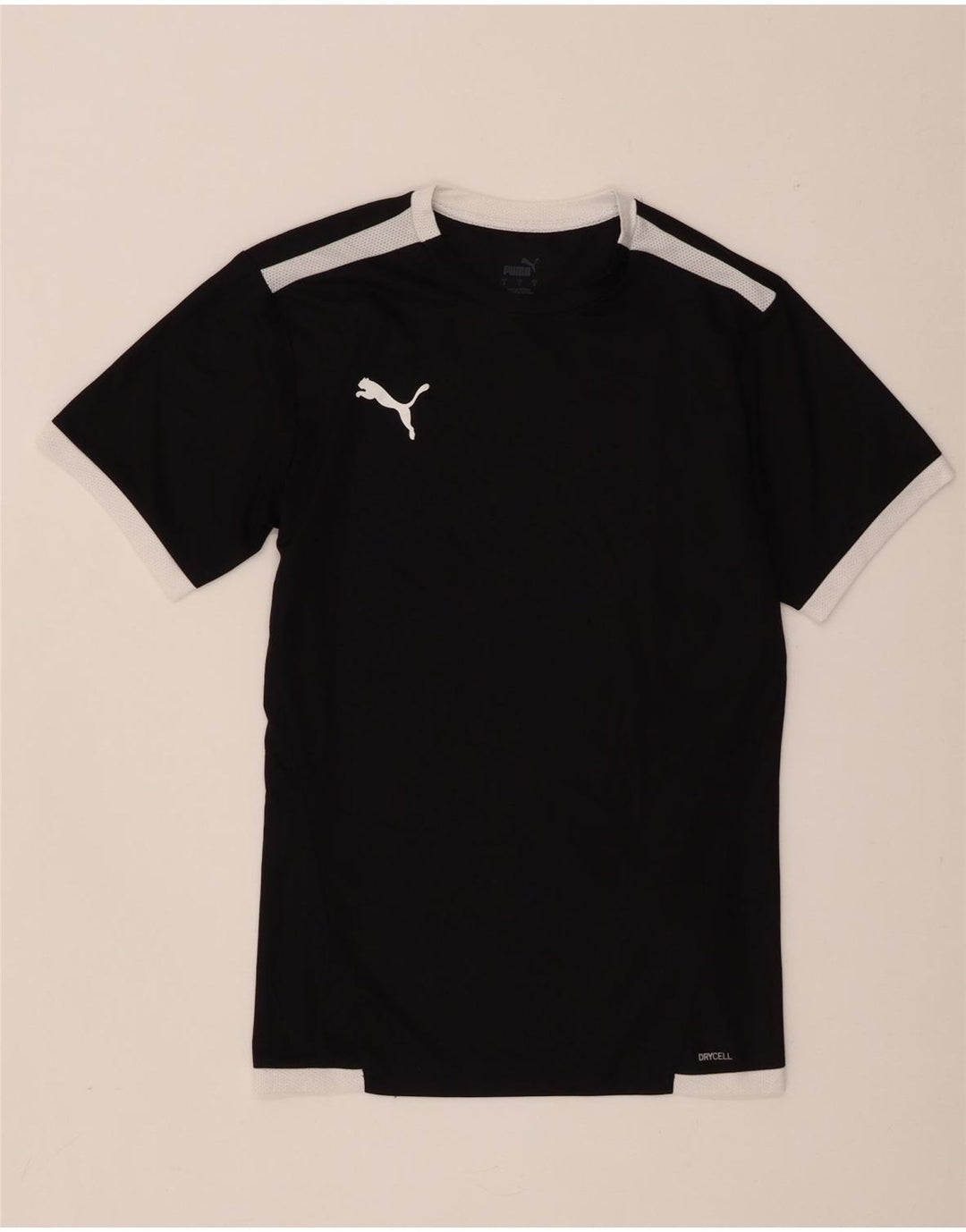 Puma Herre T-Shirt Top Lille Sort Colourblock Polyester