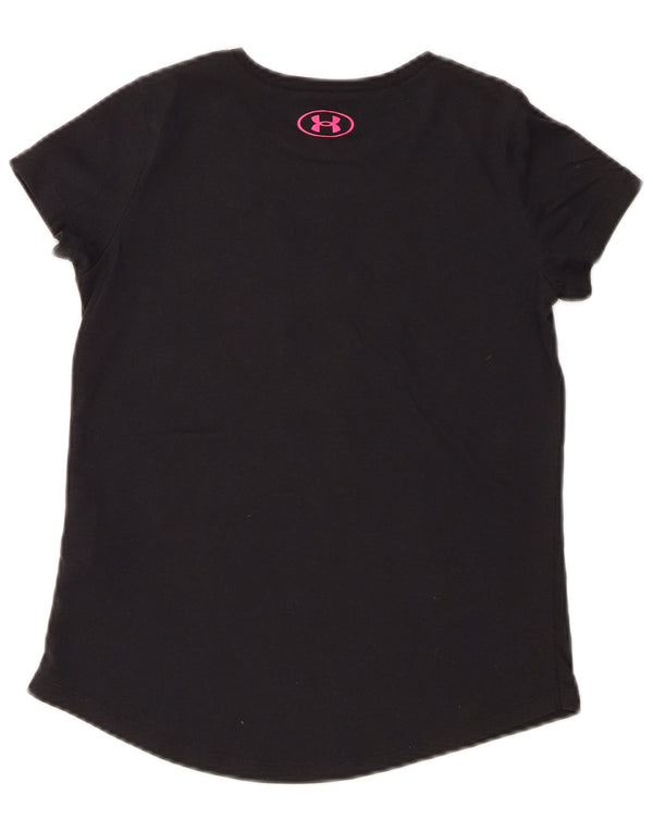 Under Armour Piger Loose Fit Grafisk T-Shirt Top 9-10 år Medium Sort