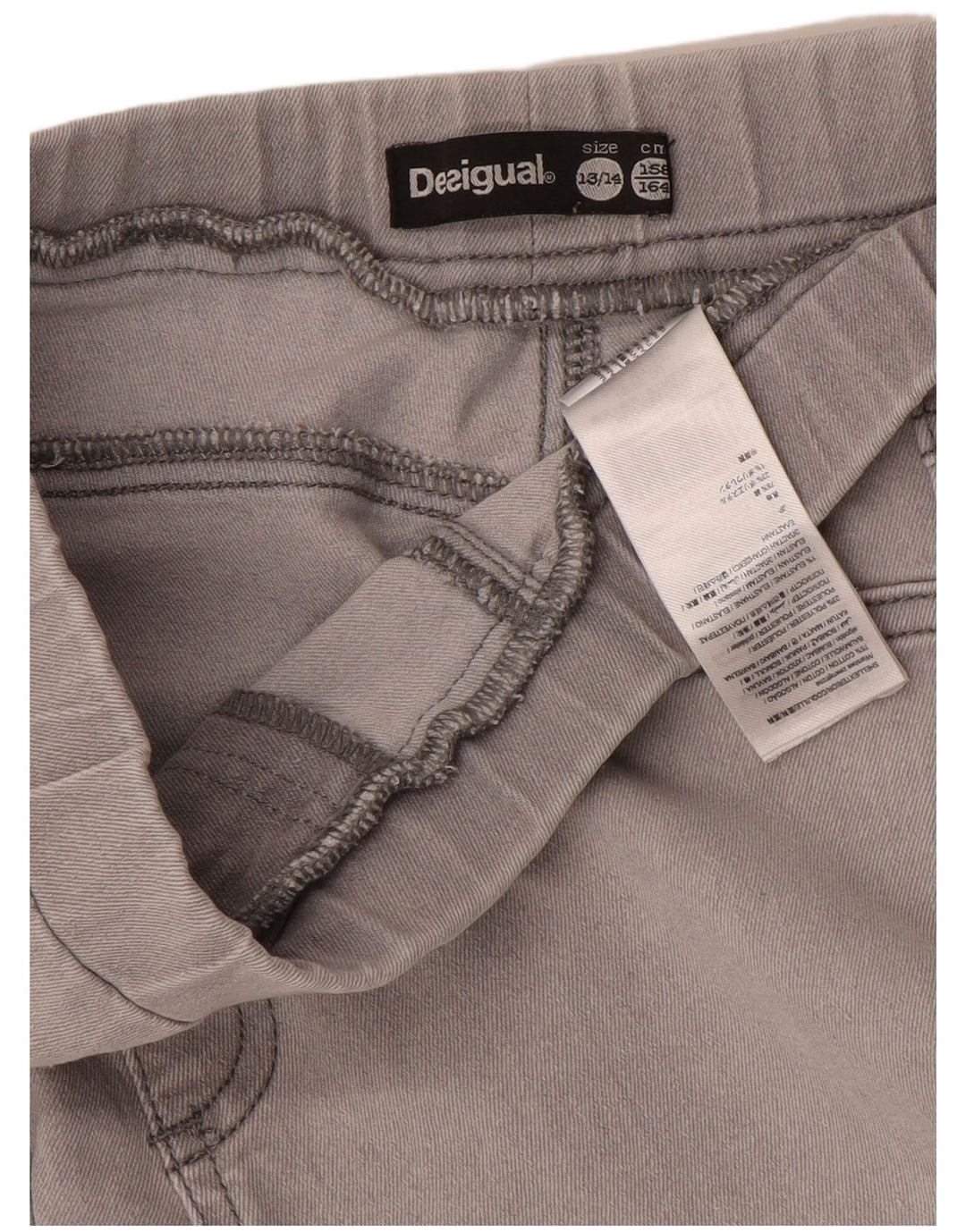 DESIGUAL Piger Grafiske Jegging Jeans 13-14 år W26 L24 Grå Bomuld