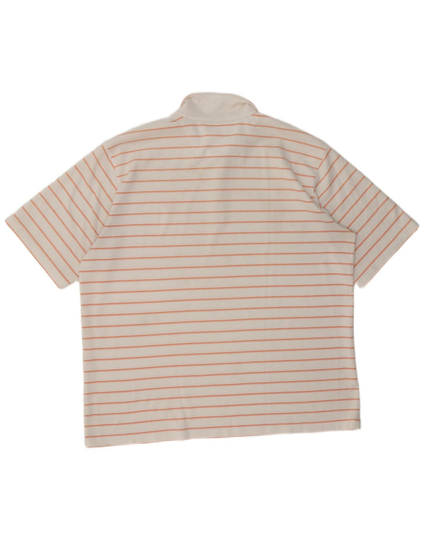 Nike Polo Shirt til mænd UK 47/48 2XL Hvidstribet