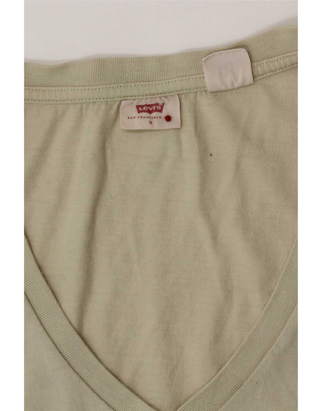 Levi's Dame T-Shirt Top UK 10 Small Beige