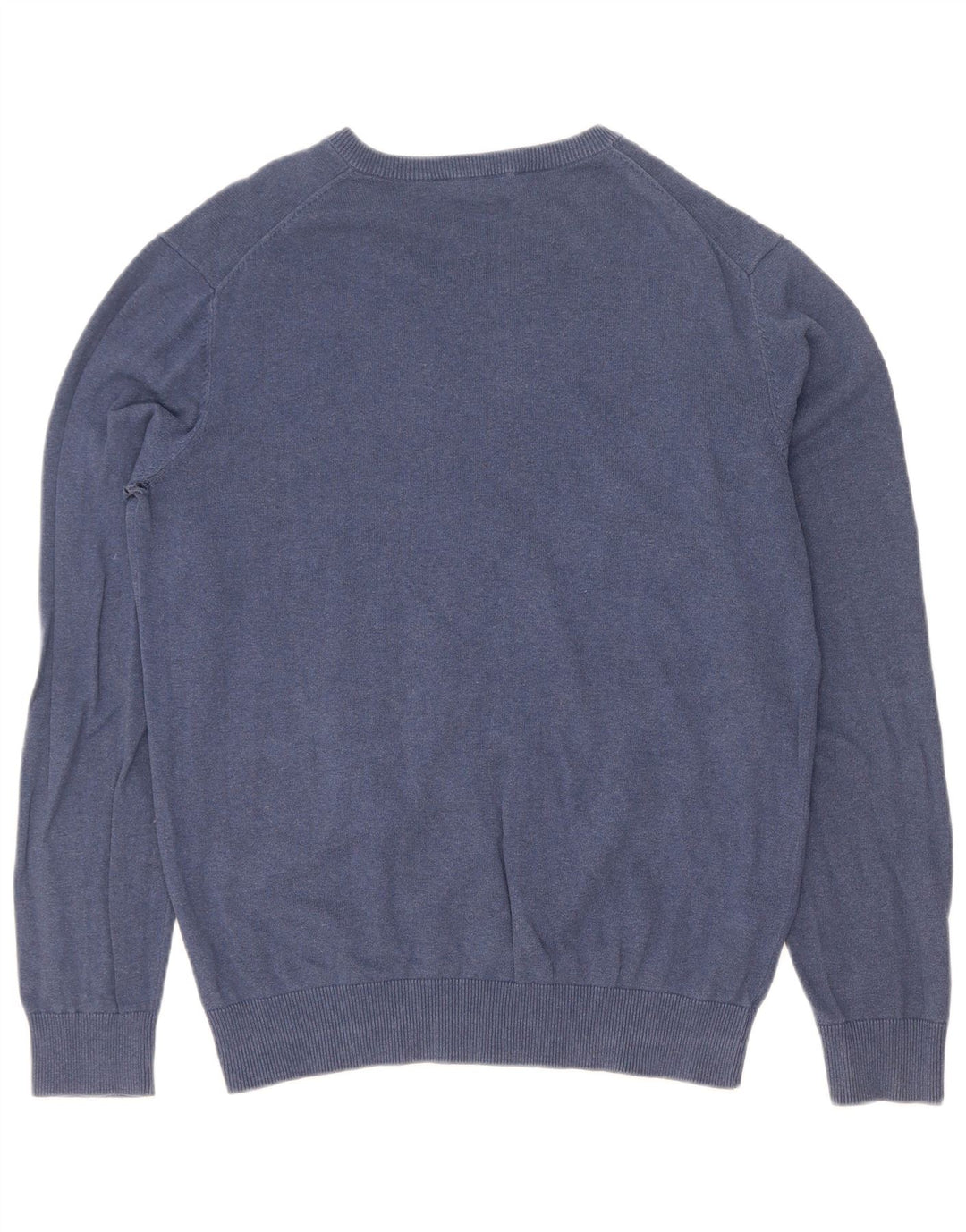 Besætningstøj Herre V-hals sweater Stor blå bomuld