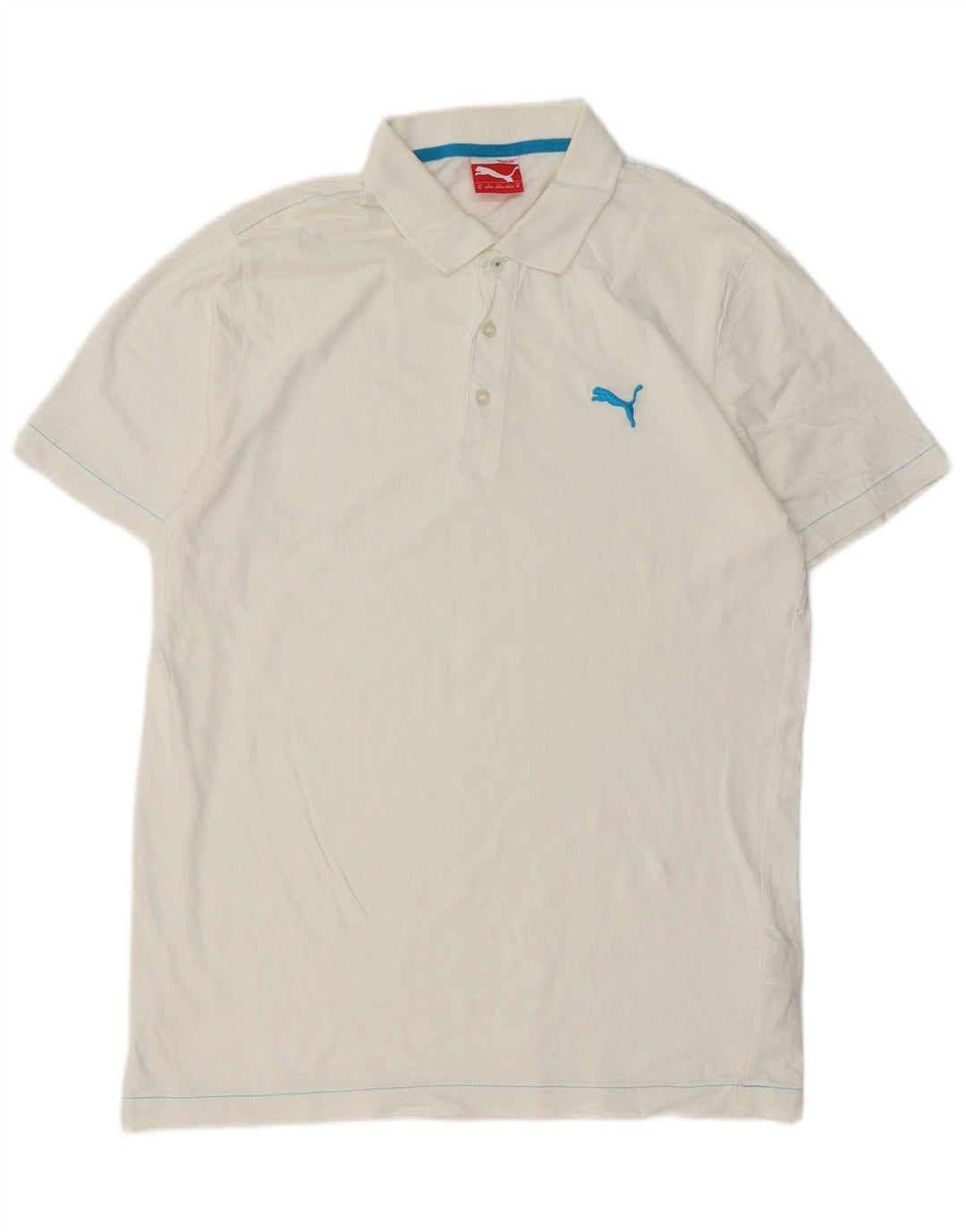 PUMA Poloshirt til mænd Medium hvid bomuld