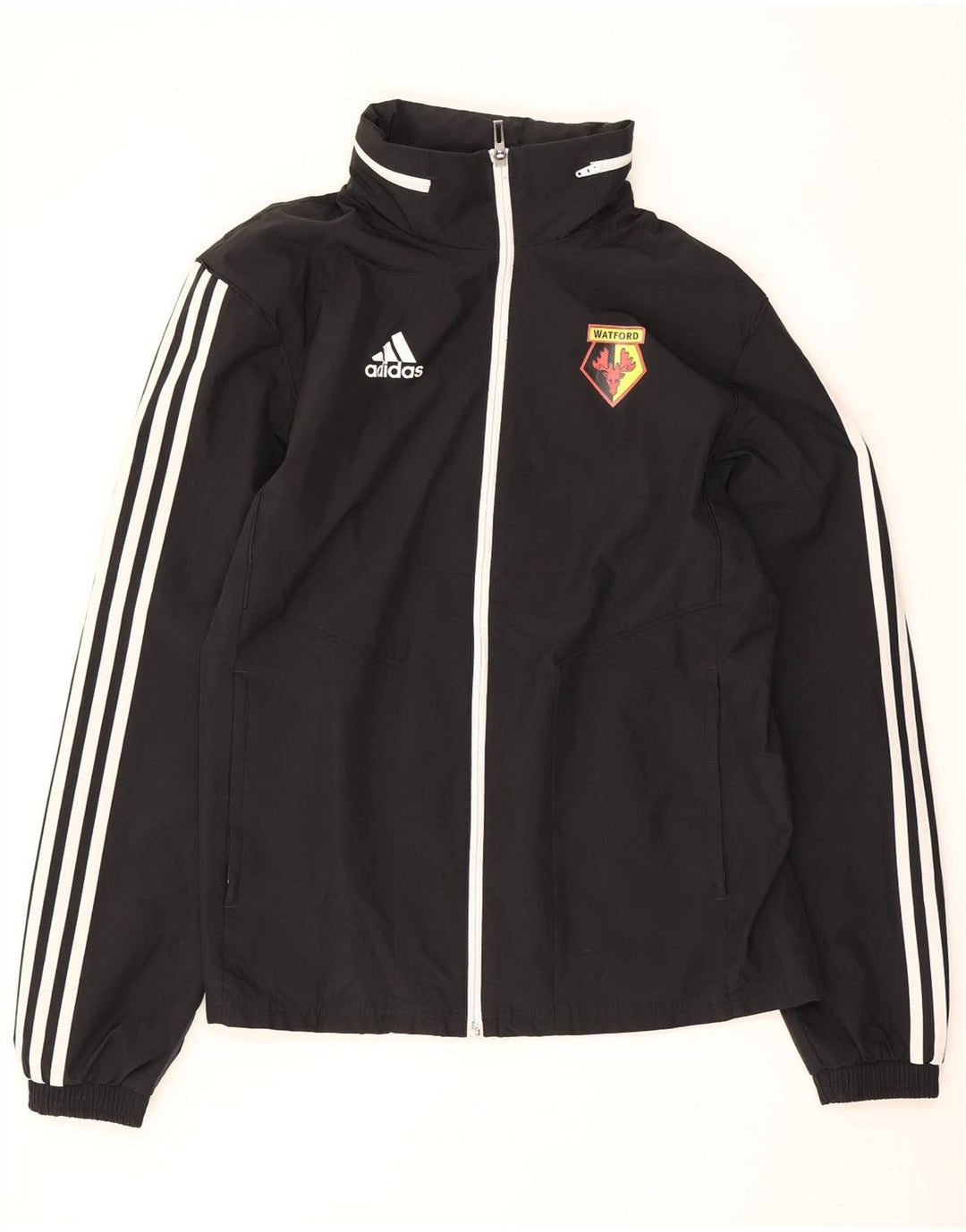 Adidas Herre Watford Træningsdragt med hætte Topjakke Lille sort polyester