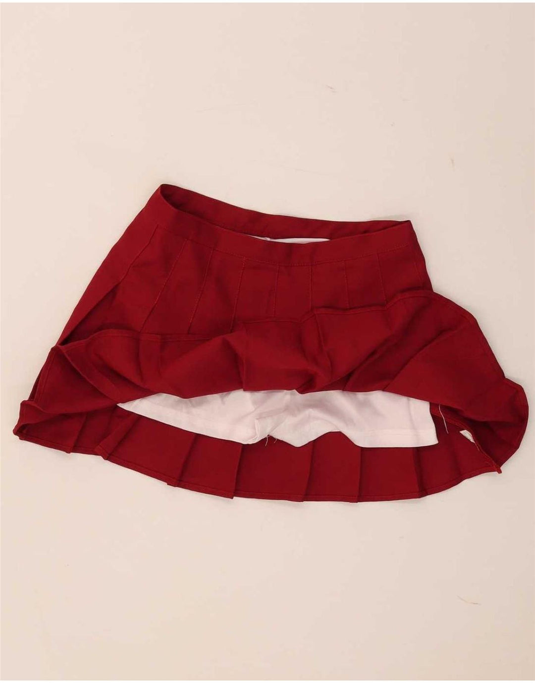 Vintage Pige Skort 13-14 År XL Rød