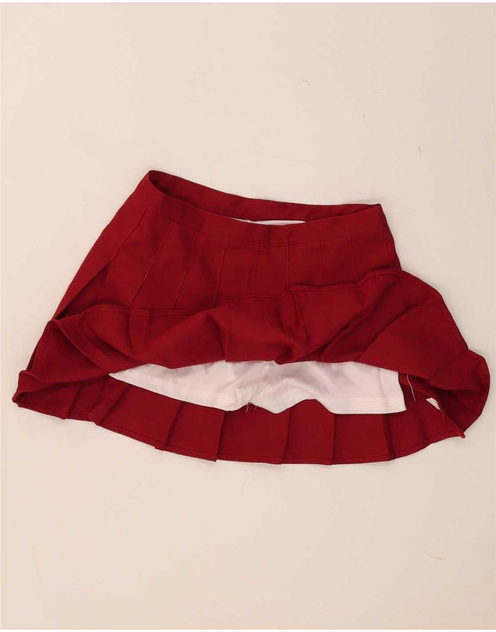 Vintage Pige Skort 13-14 År XL Rød