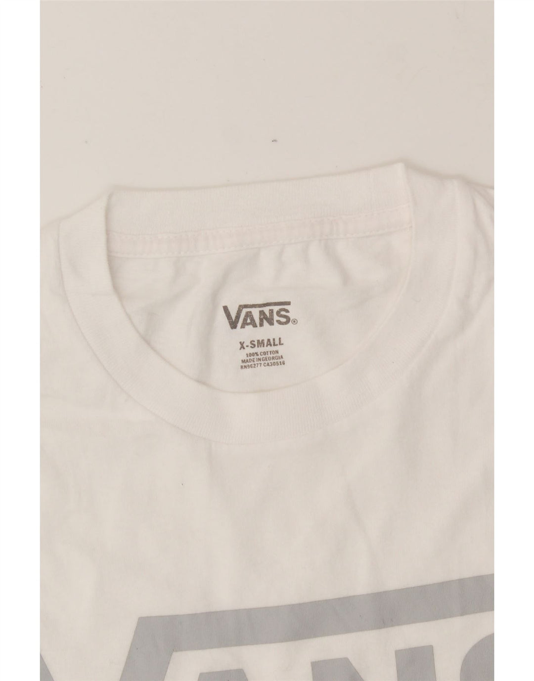 VANS Mens Graphic T-Shirt Top XS White Cotton Vintage Vans and Second-Hand Vans from Messina Hembry 